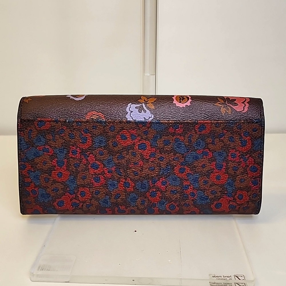 Coach Floral Oxblood Wallet - Picture 2 of 13